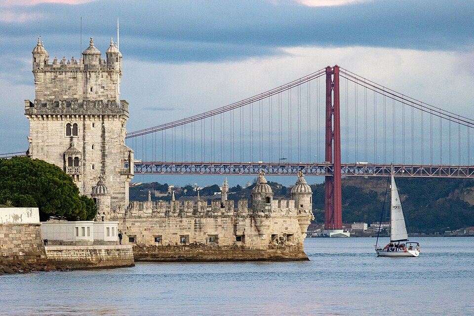Belém Tower during the itinerary in Lisbon