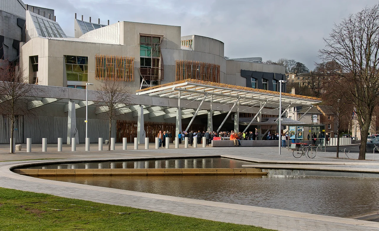 Scottish Parliament Building in Edinburgh