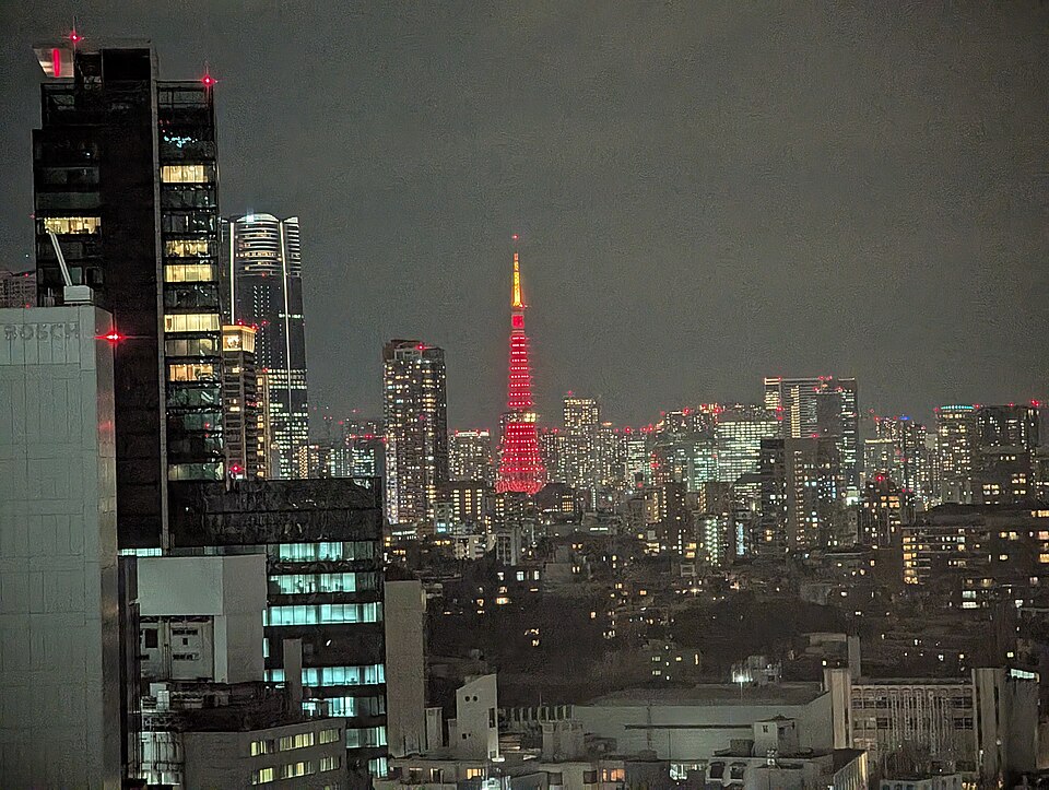 Tokyo Tower during the itinerary in Tokyo